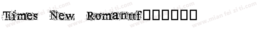 Times New Romanttf字体转换